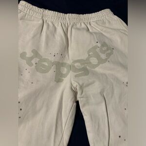 White Sp5der sweatpants size XL
